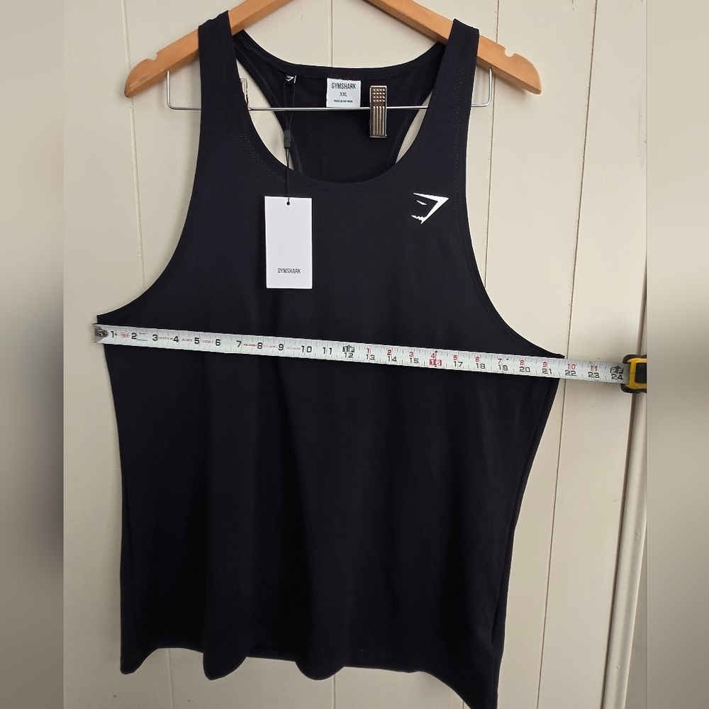 NWT Gymshark Black Tank Top-Size XXL - Picture 4 of 6